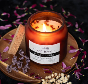 ROSE PETAL INFUSED SELF LOVE SPELL CANDLE