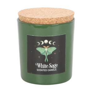 LUNA MOTH WHITE SAGE CANDLE