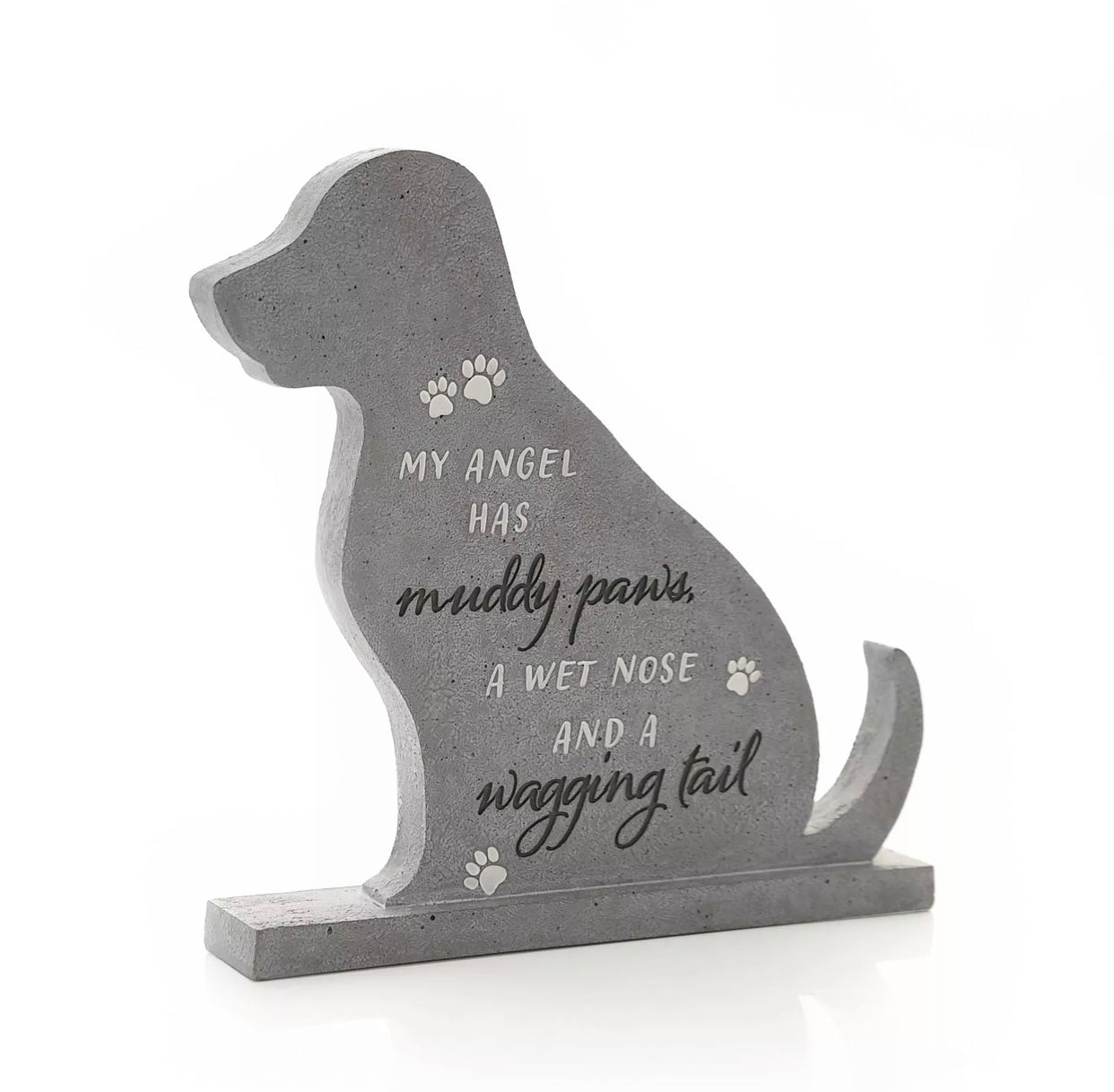 BEST OF BREED SHAPED DOG MEMORIAL STONE 20 CM X 20 CM