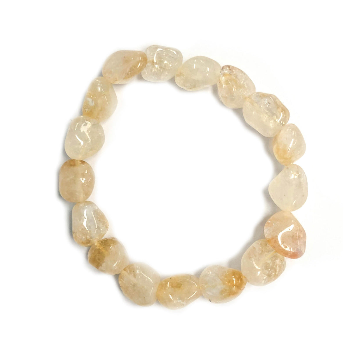 Citrine nugget bracelet