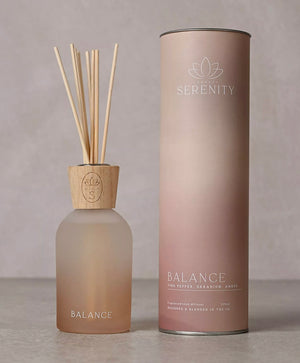 SERENITY BALANCE DIFFUSER 220ML PINK PEPPER, GERANIUM & AMBER