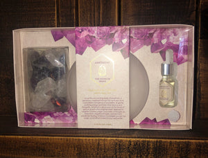 CRYSTAL OIL DIFFUSER SET WITH TRAY