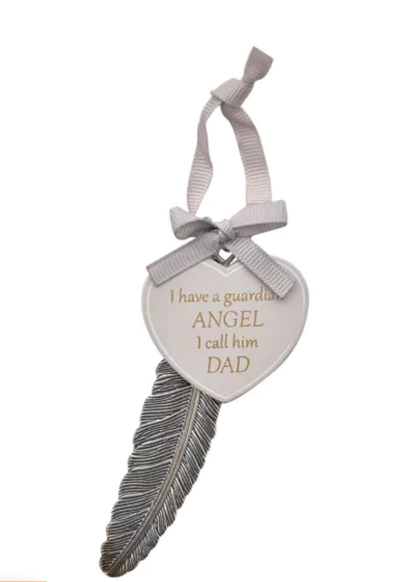 Memorial Feather Plaque Dad