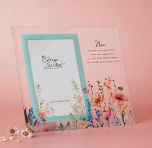 THE COTTAGE GARDEN GLASS PHOTO FRAME - NAN
