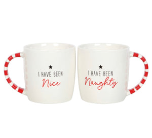 Naughty & nice mug set