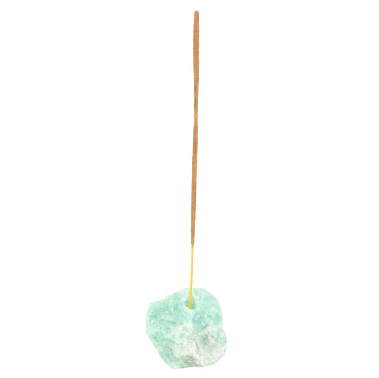 Green fluorite incense holder