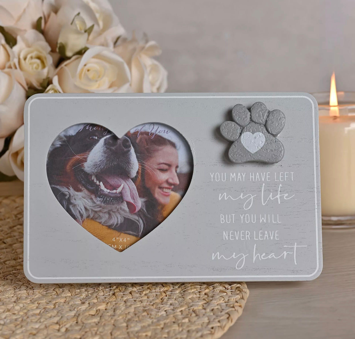 THOUGHTS OF YOU PET FRAME 4" X 4" - MY HEART
