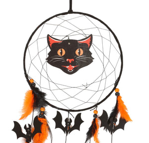 BLACK CAT HALLOWEEN DREAMCATCHER