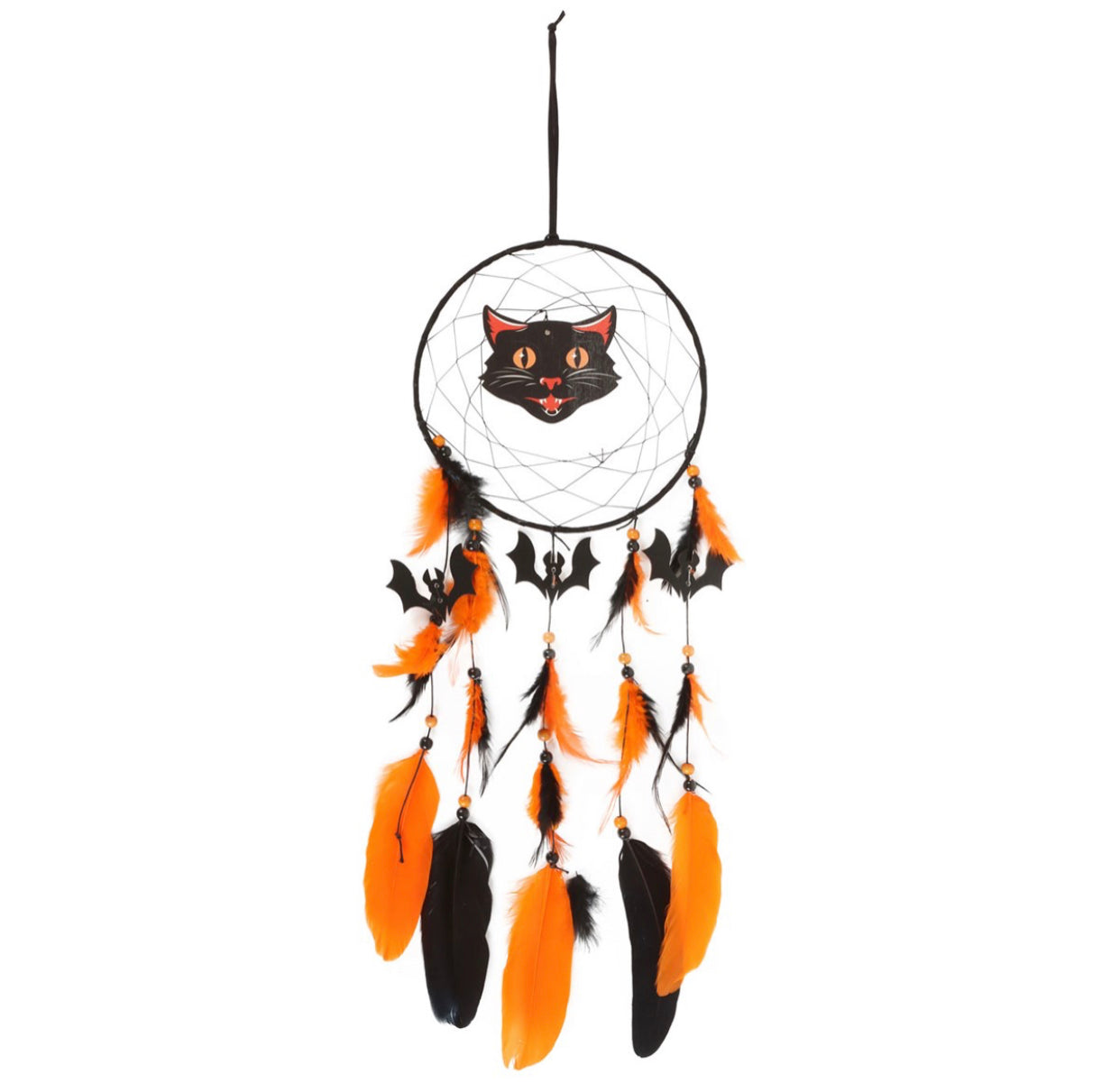 BLACK CAT HALLOWEEN DREAMCATCHER