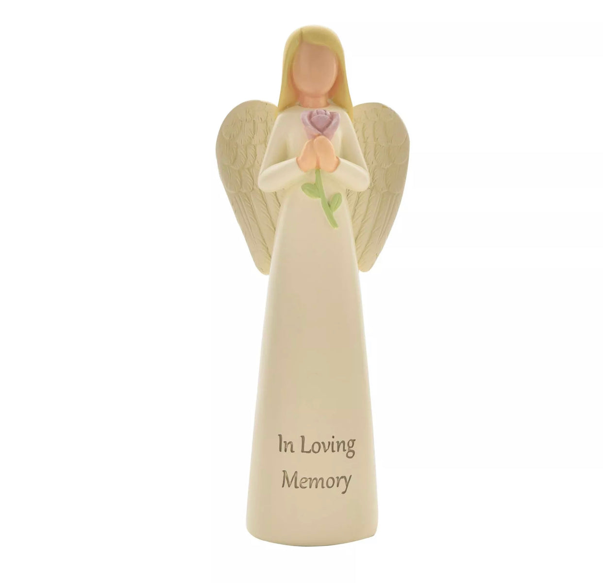 THOUGHTS OF YOU ANGEL FIGURINE - IN LOVING MEMORY