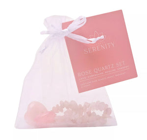 SERENITY LOVE TOKEN ROSE QUARTZ SET