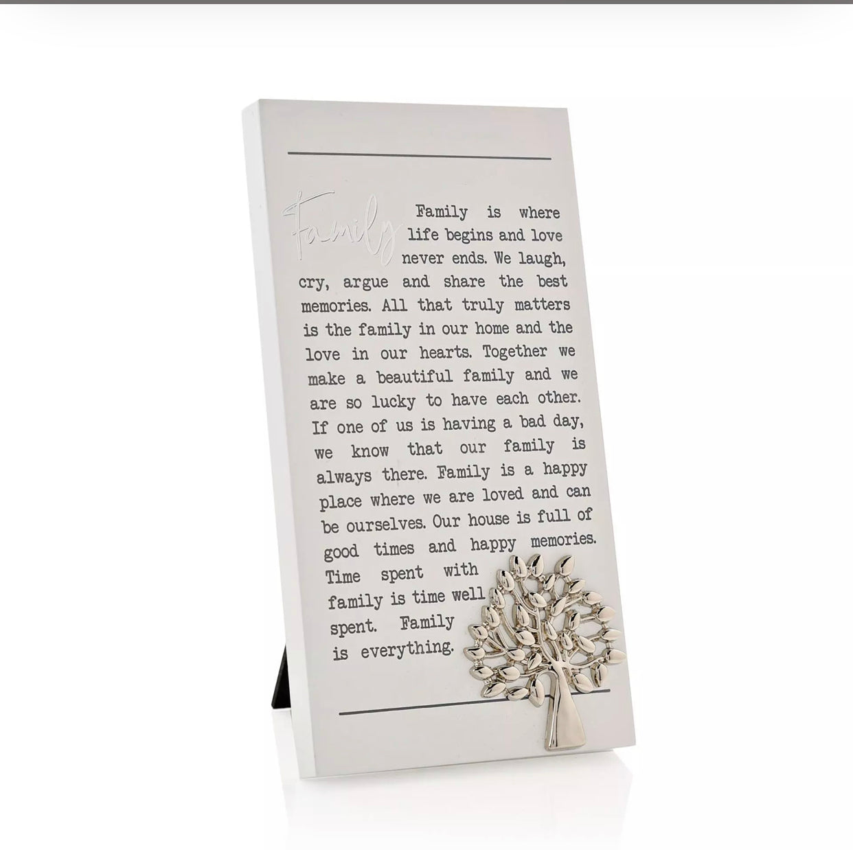 MOMENTS STANDING PLAQUE - FAMILY