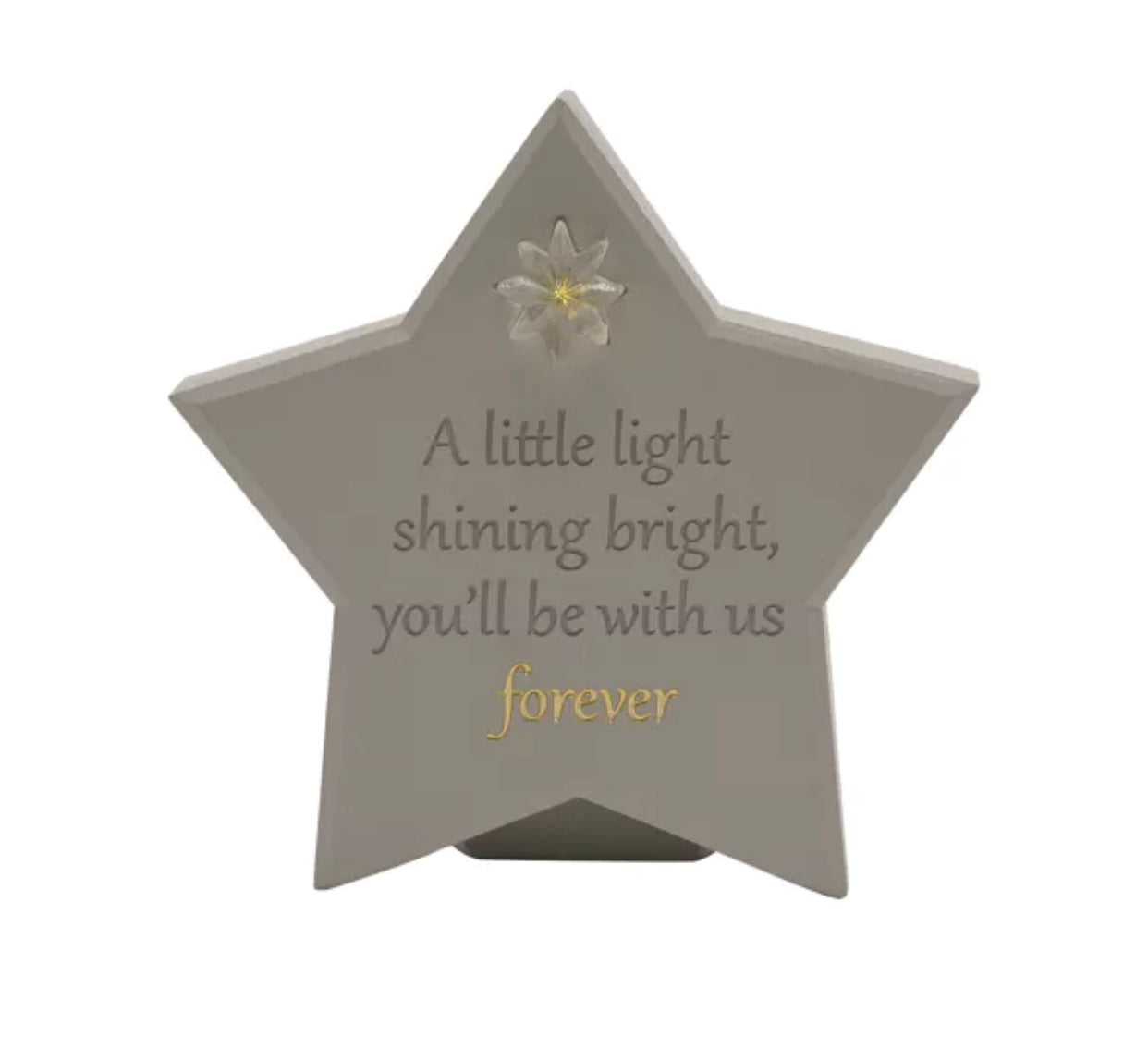 Solar light star plaque