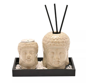 SERENITY BUDDHA HOME FRAGRANCE SET - CREAM