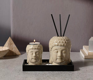 SERENITY BUDDHA HOME FRAGRANCE SET - CREAM