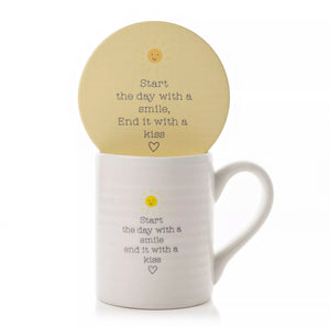 LOVE LIFE MUG & COASTER SET - START THE DAY