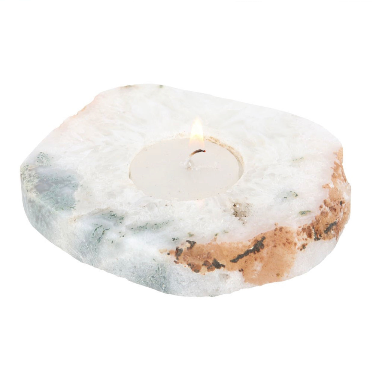 Agate tealight holder