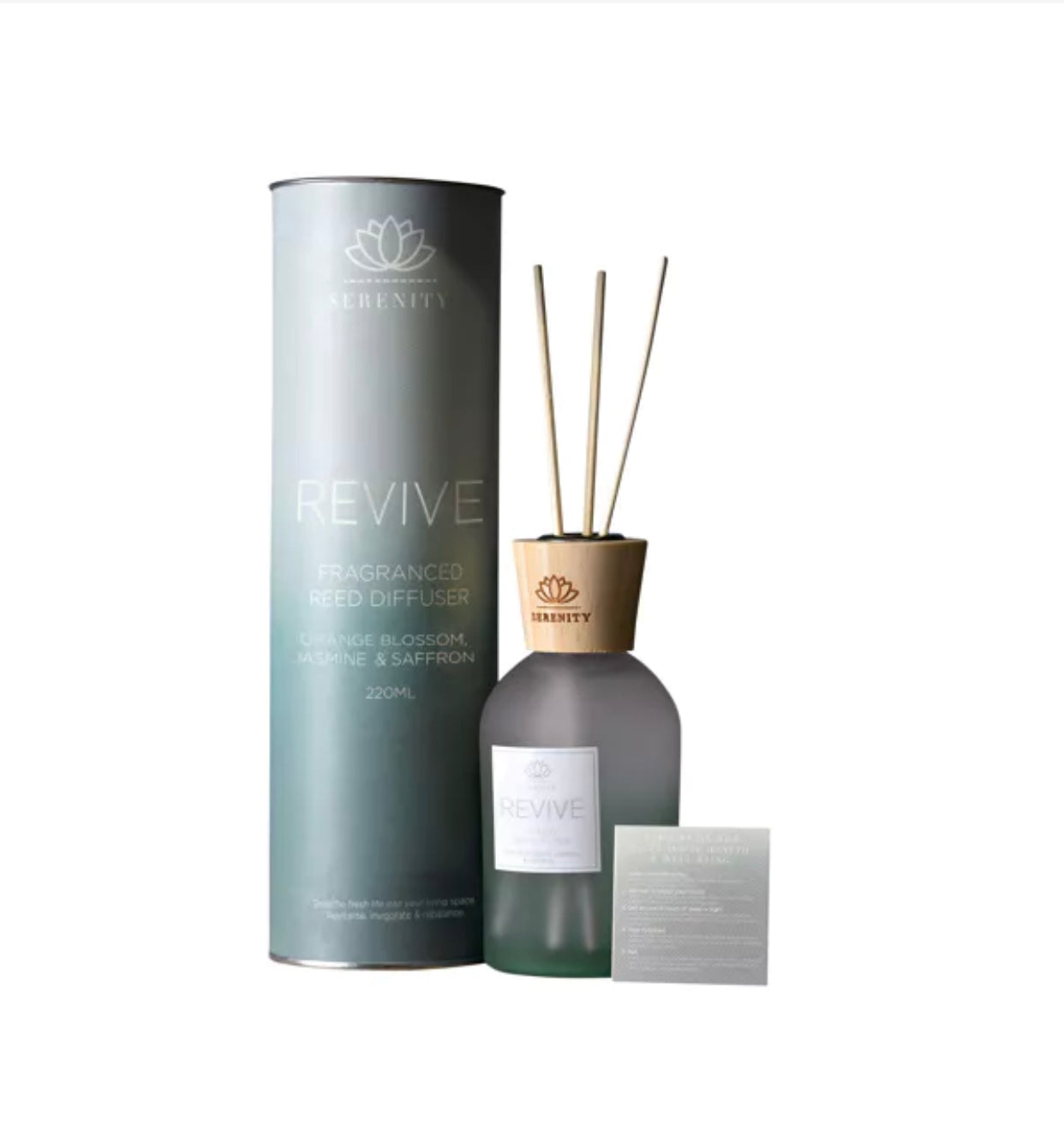 SERENITY REVIVE DIFFUSER 220ML ORANGE, JASMINE & SAFFRON