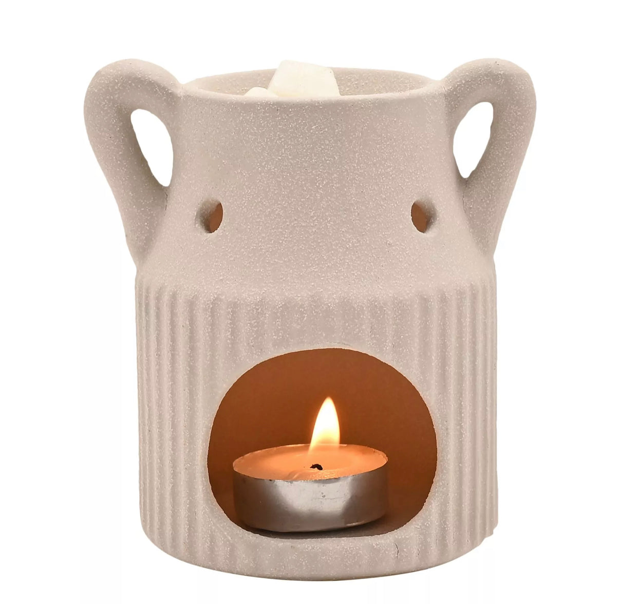 HESTIA IVORY COLOURED CERAMIC WAX MELT BURNER