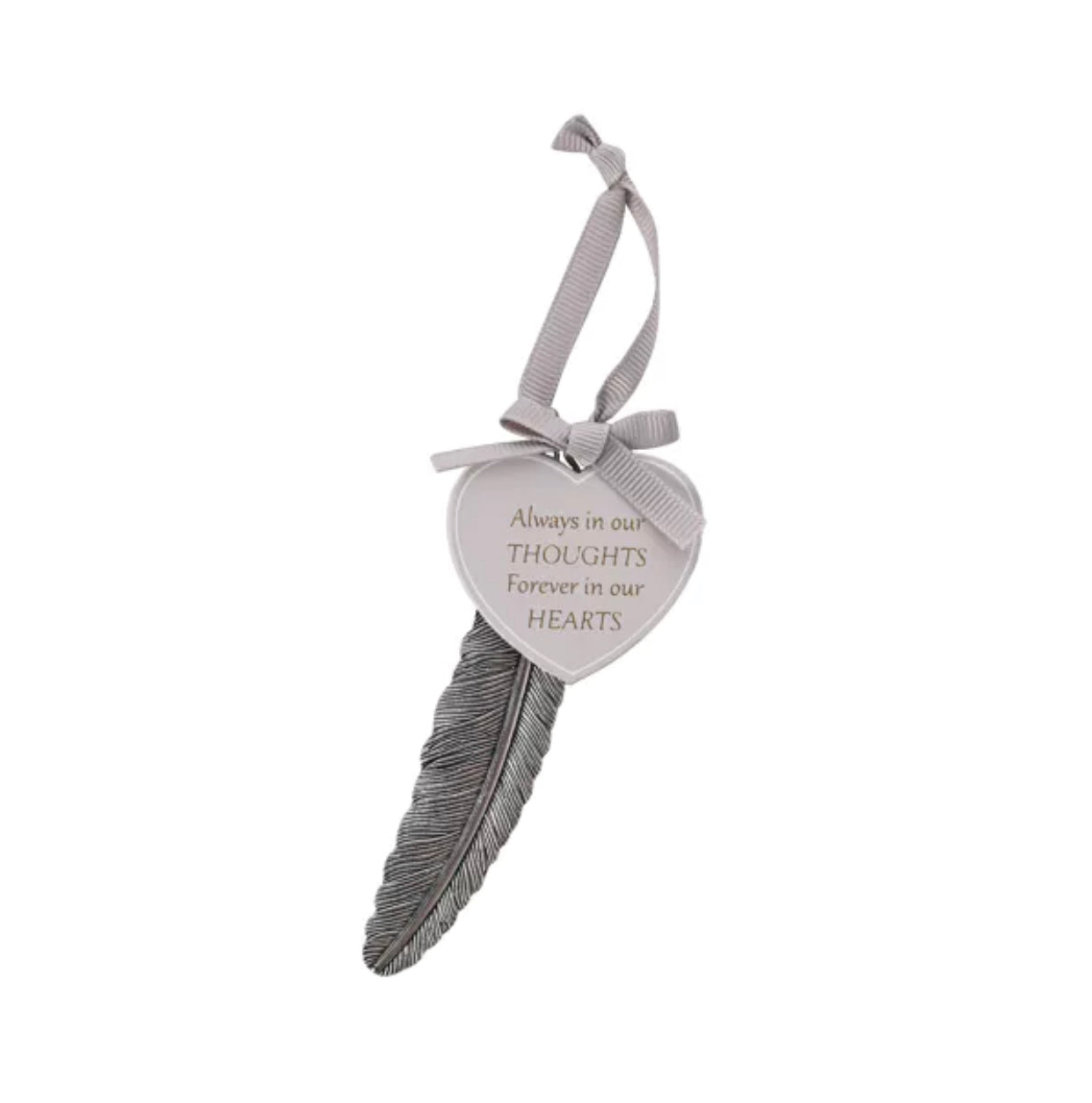 Thoughts of you feather plaque