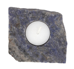 Sodalite tea light holder