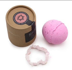 Gemstone bracelet bath bomb