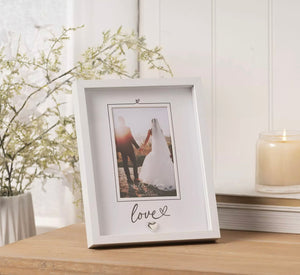 WITH LOVE HEARTLINES FRAME 4" X 6"