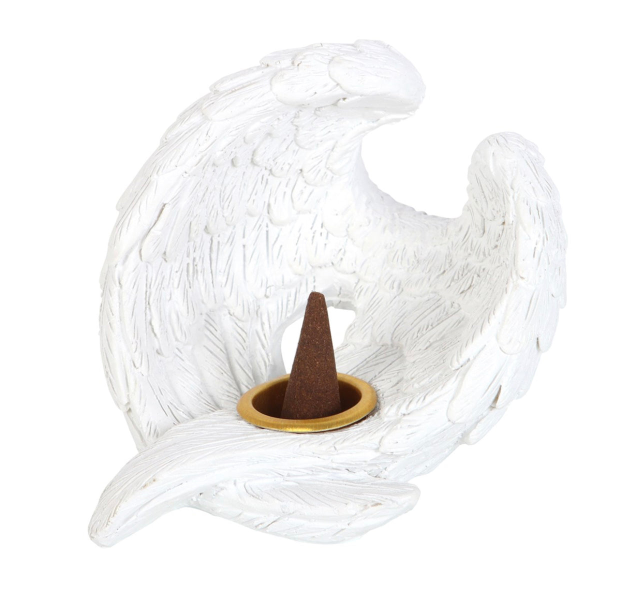 Angel wing incense burner