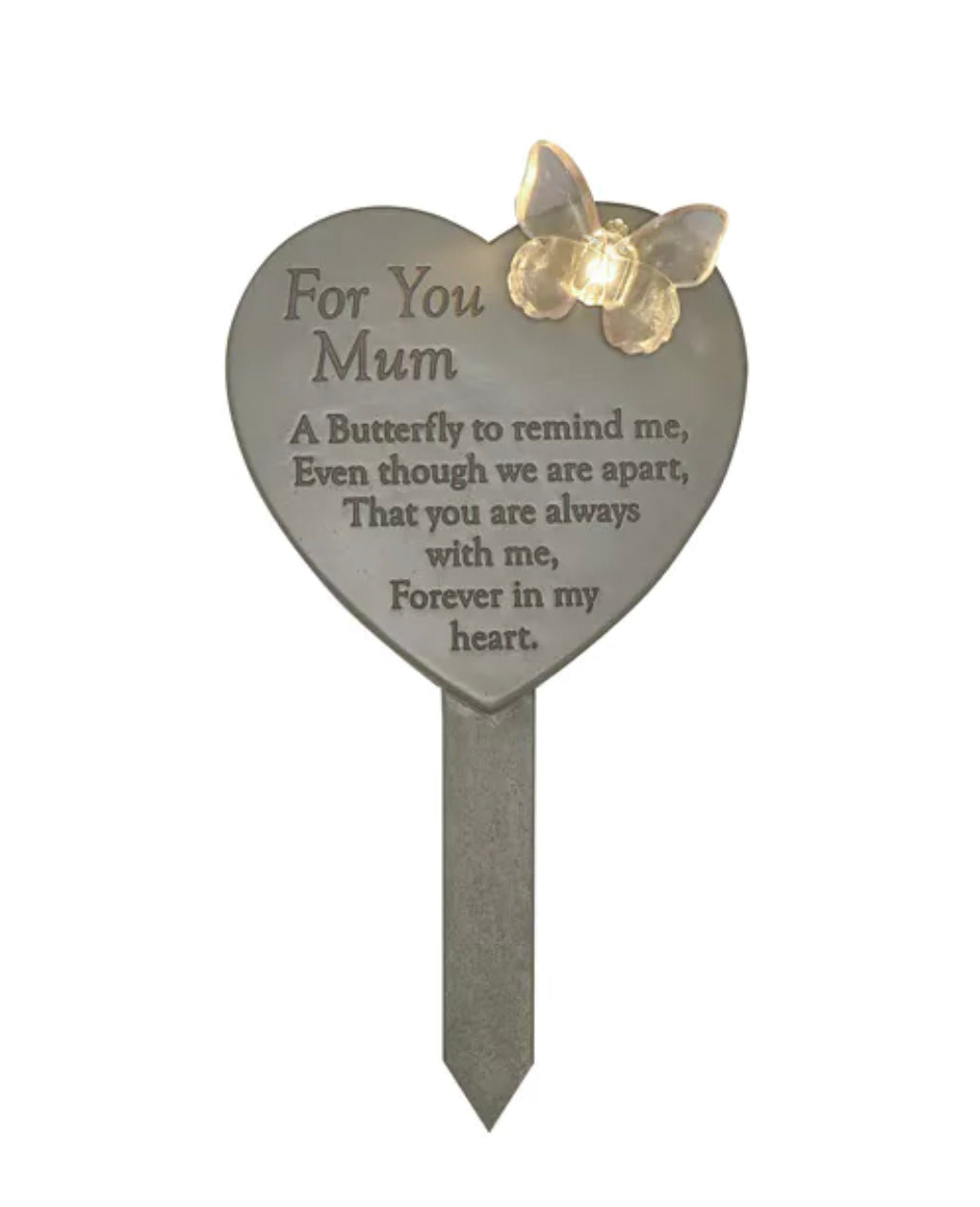 Mum memorial light up heart