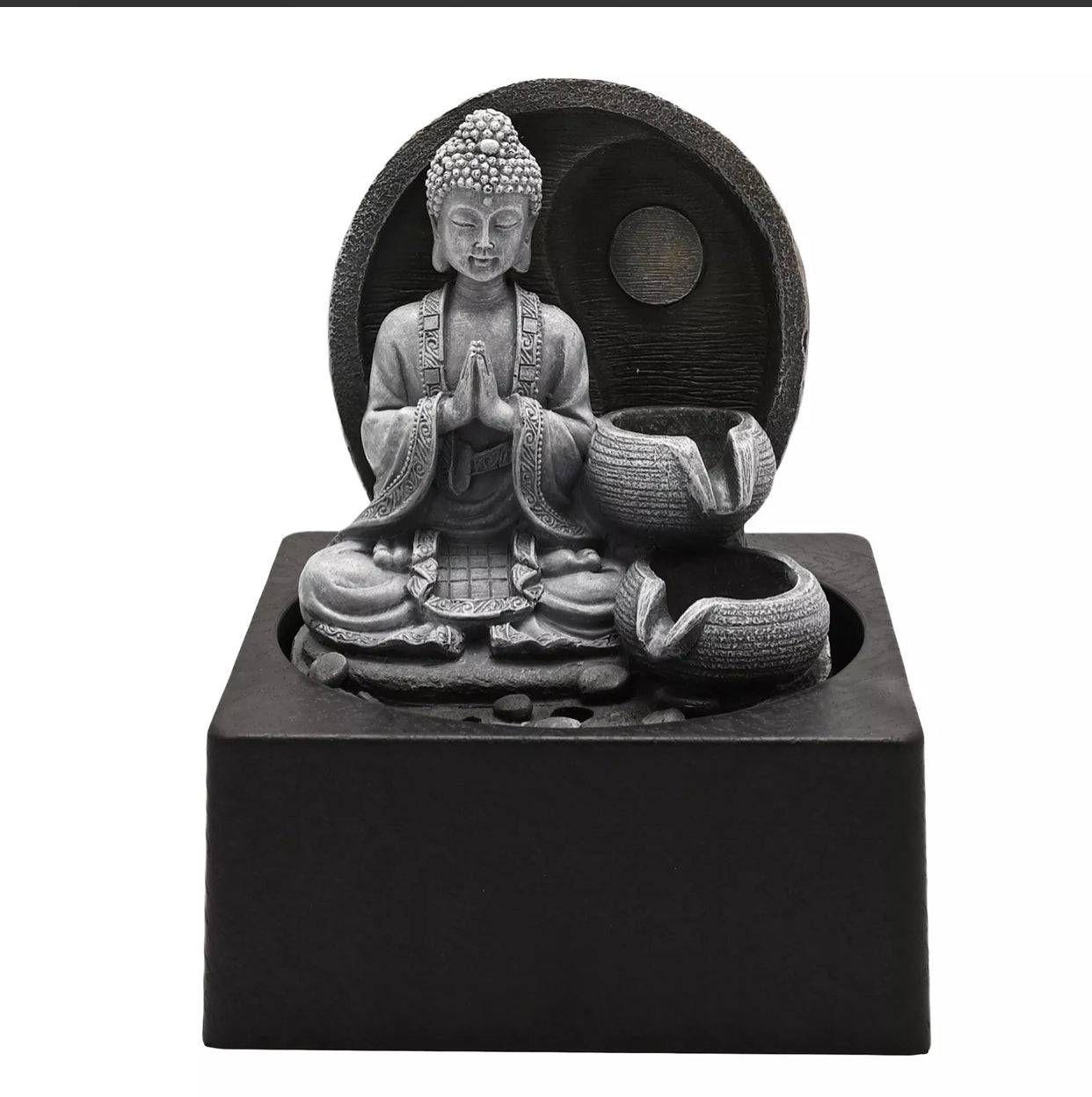 JULIANA BUDDHA INDOOR WATER FEATURE WITH LIGHT