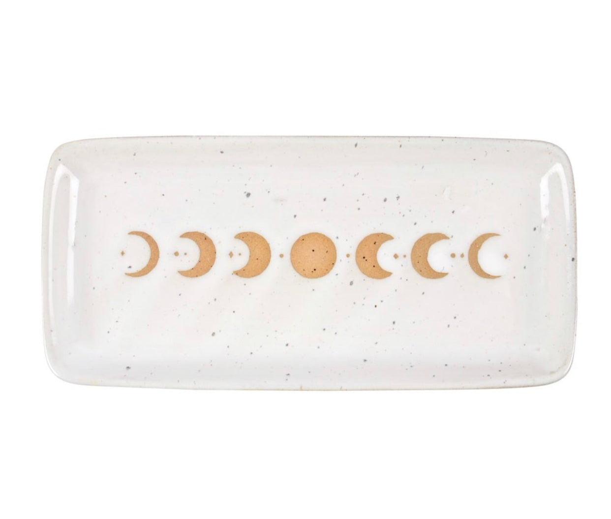 17CM MOON PHASE CERAMIC TRINKET TRAY