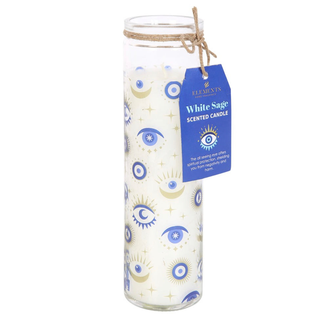 All seeing eye tube candle