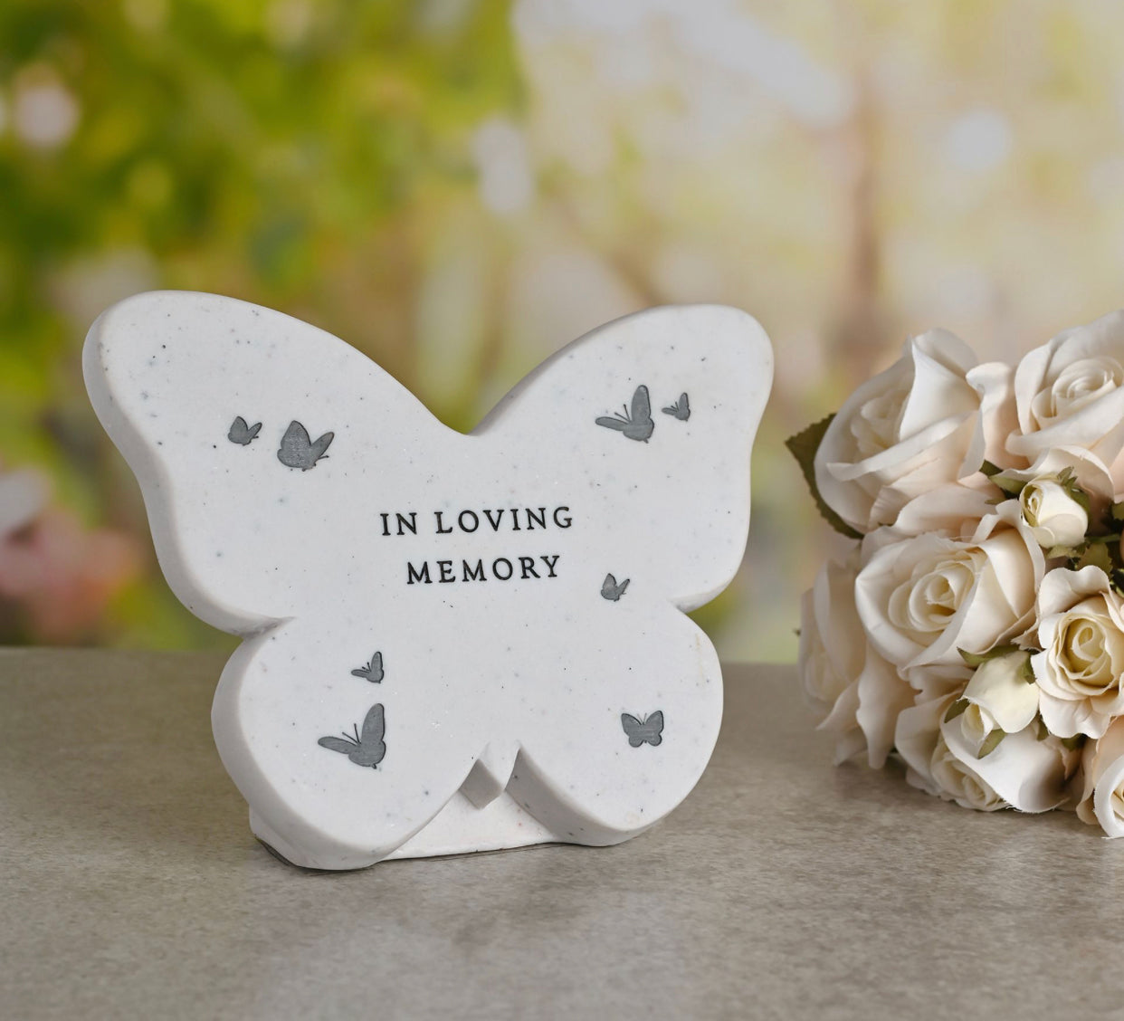 THOUGHTS OF YOU GRAVESIDE BUTTERFLY - IN LOVING MEMORY