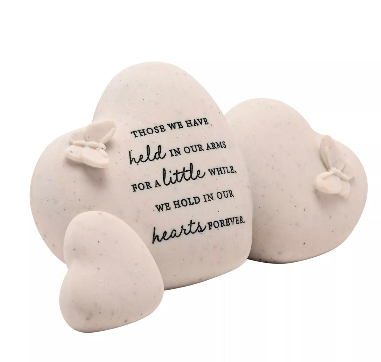 THOUGHTS OF YOU HEART STONES GRAVESIDE PLAQUE
