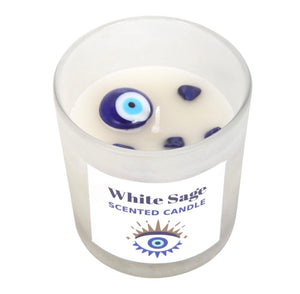 White sage all seeing eye candle