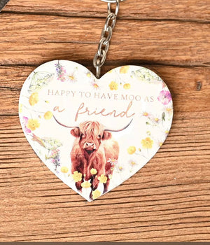 HIGHLAND COW KEYRINGS