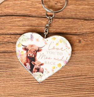 HIGHLAND COW KEYRINGS