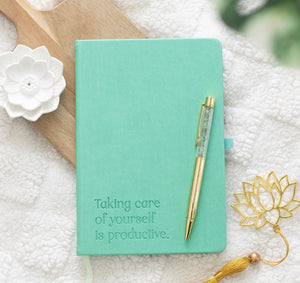 A5 WELLNESS JOURNAL WITH AVENTURINE PEN