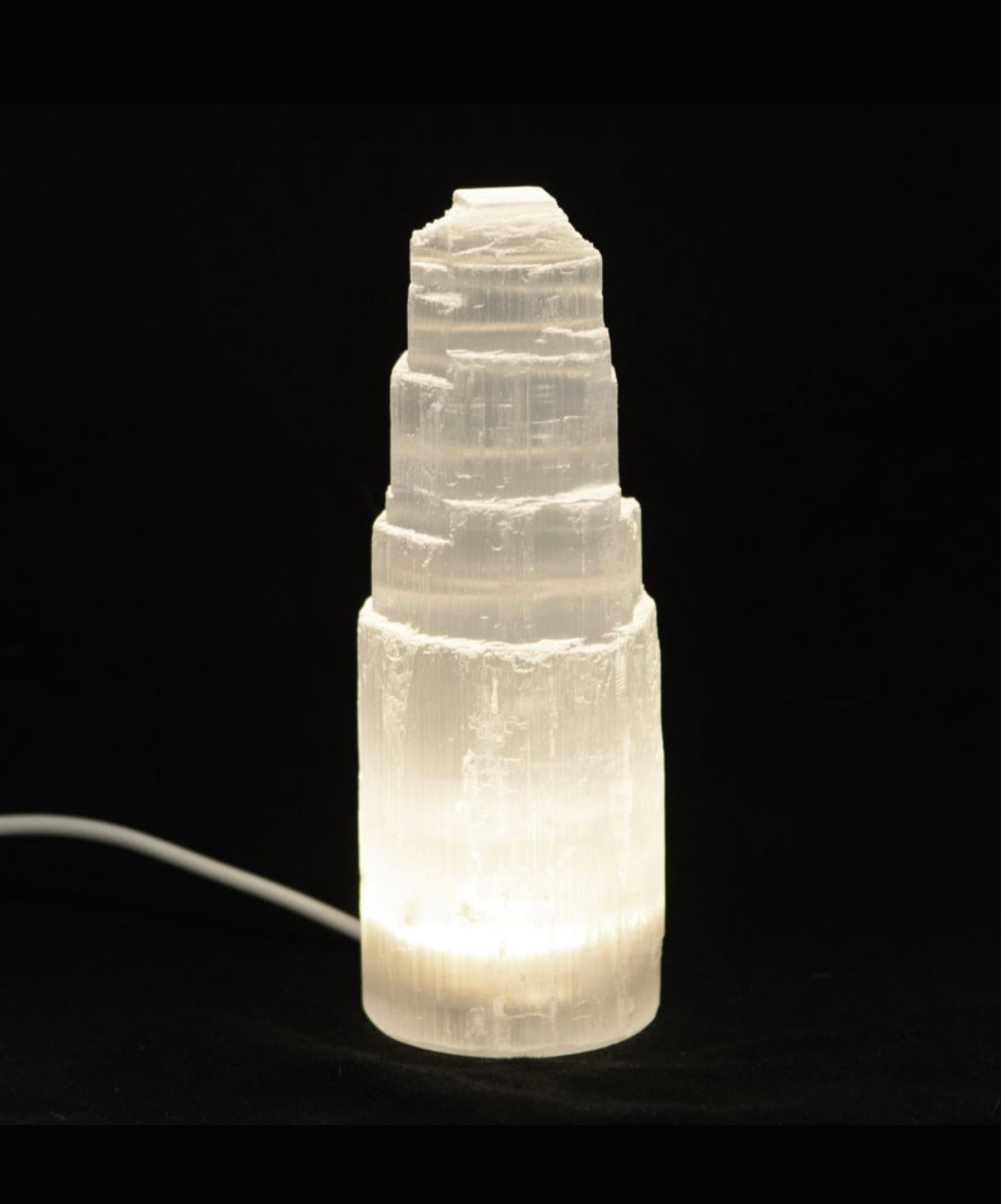 15CM SELENITE MOUNTAIN LAMP