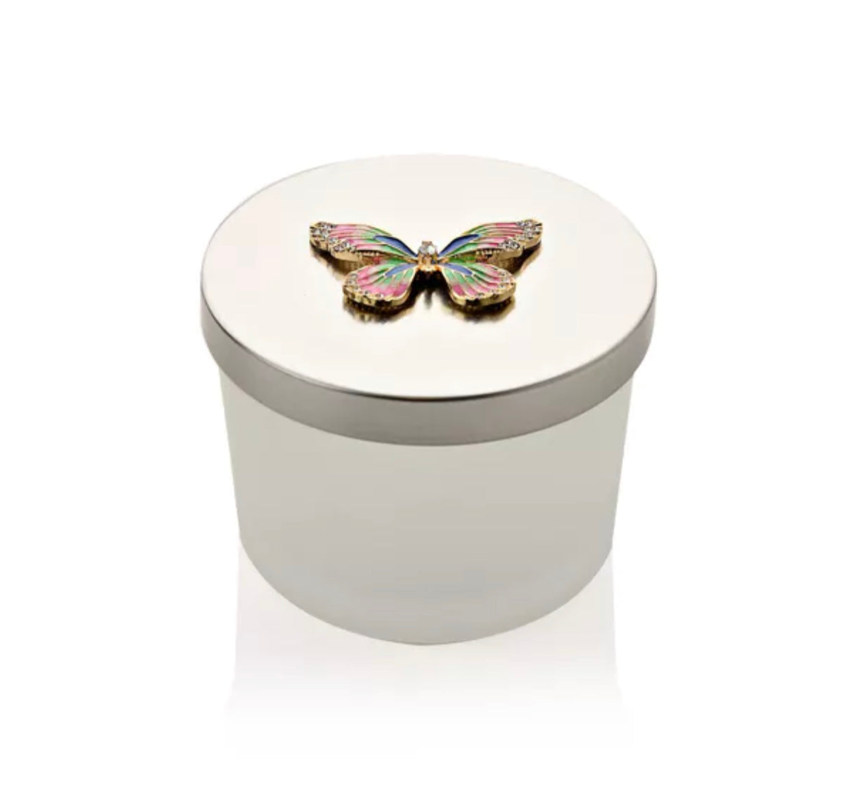 SOPHIA PINK & BLUE BUTTERFLY TRINKET BOX