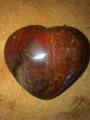 Petrified wood heart