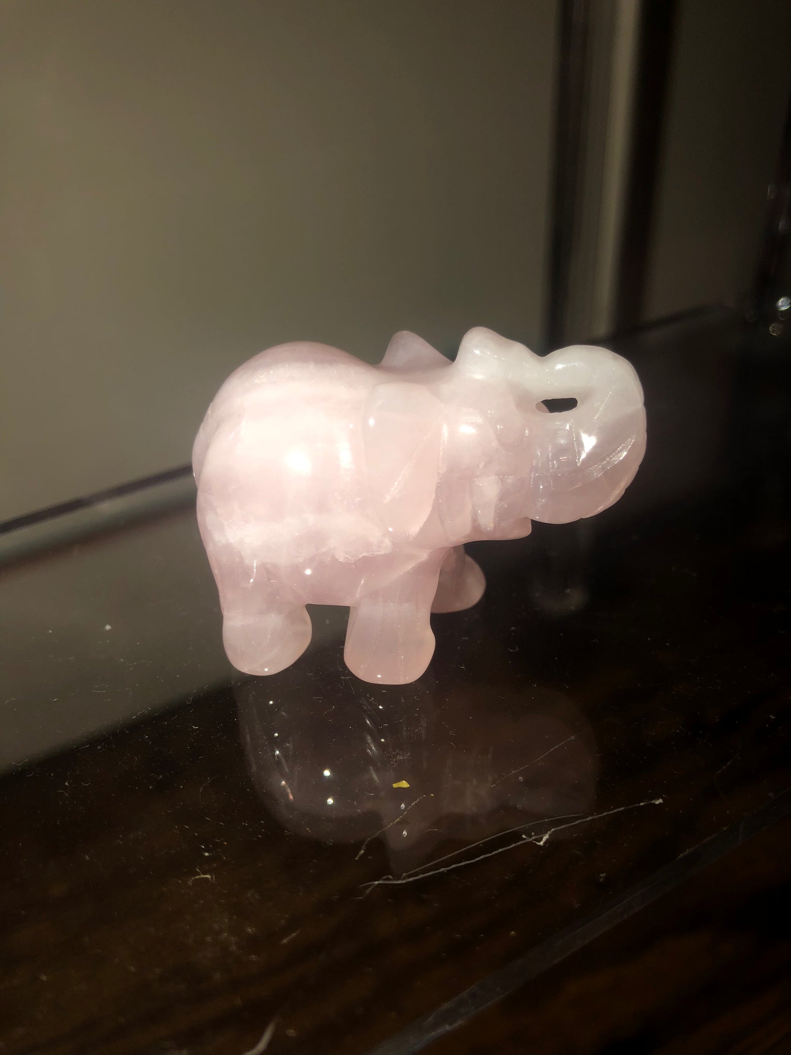 Rose Quartz elephant