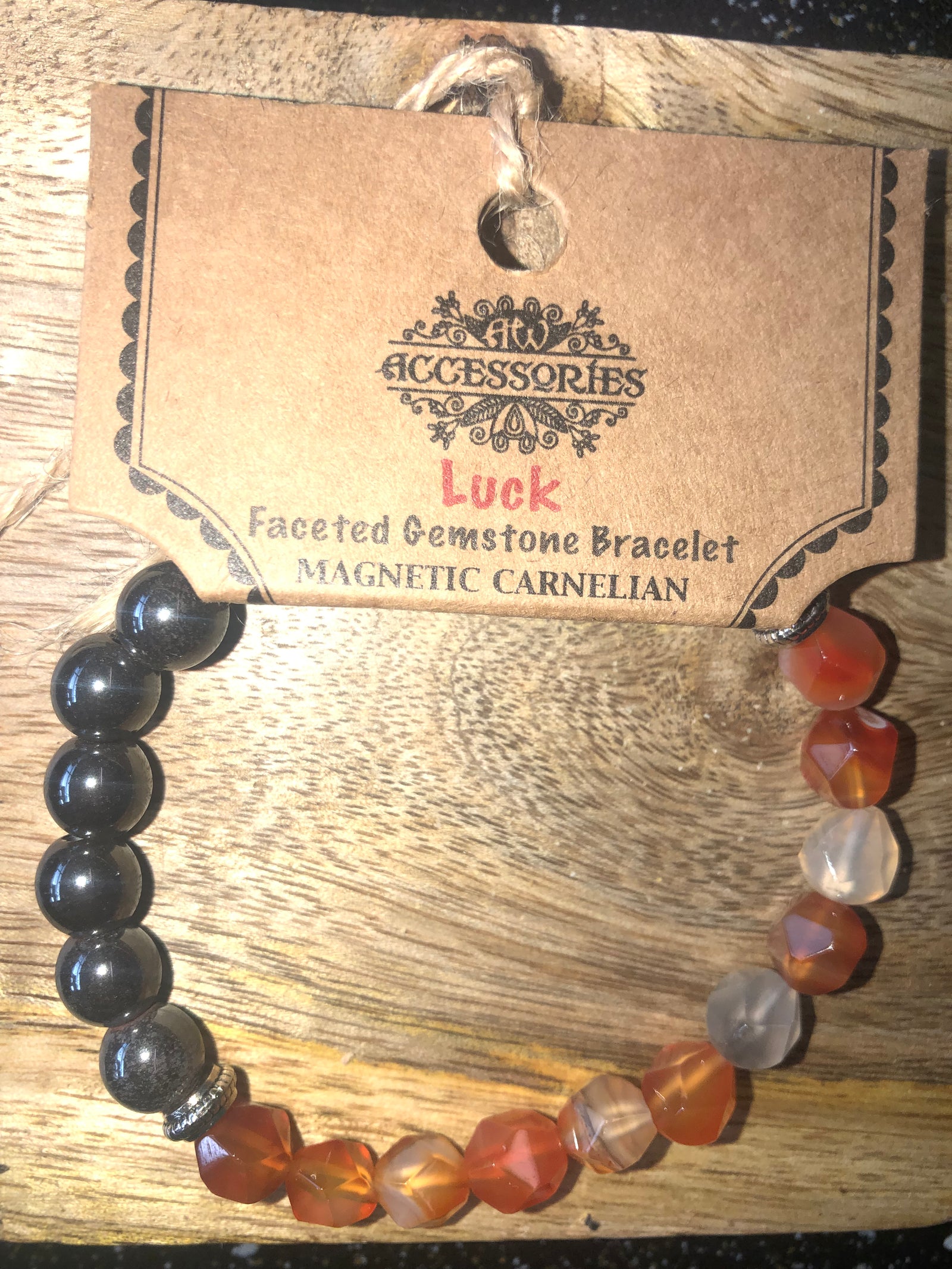 Carnelian magnetic bracelet