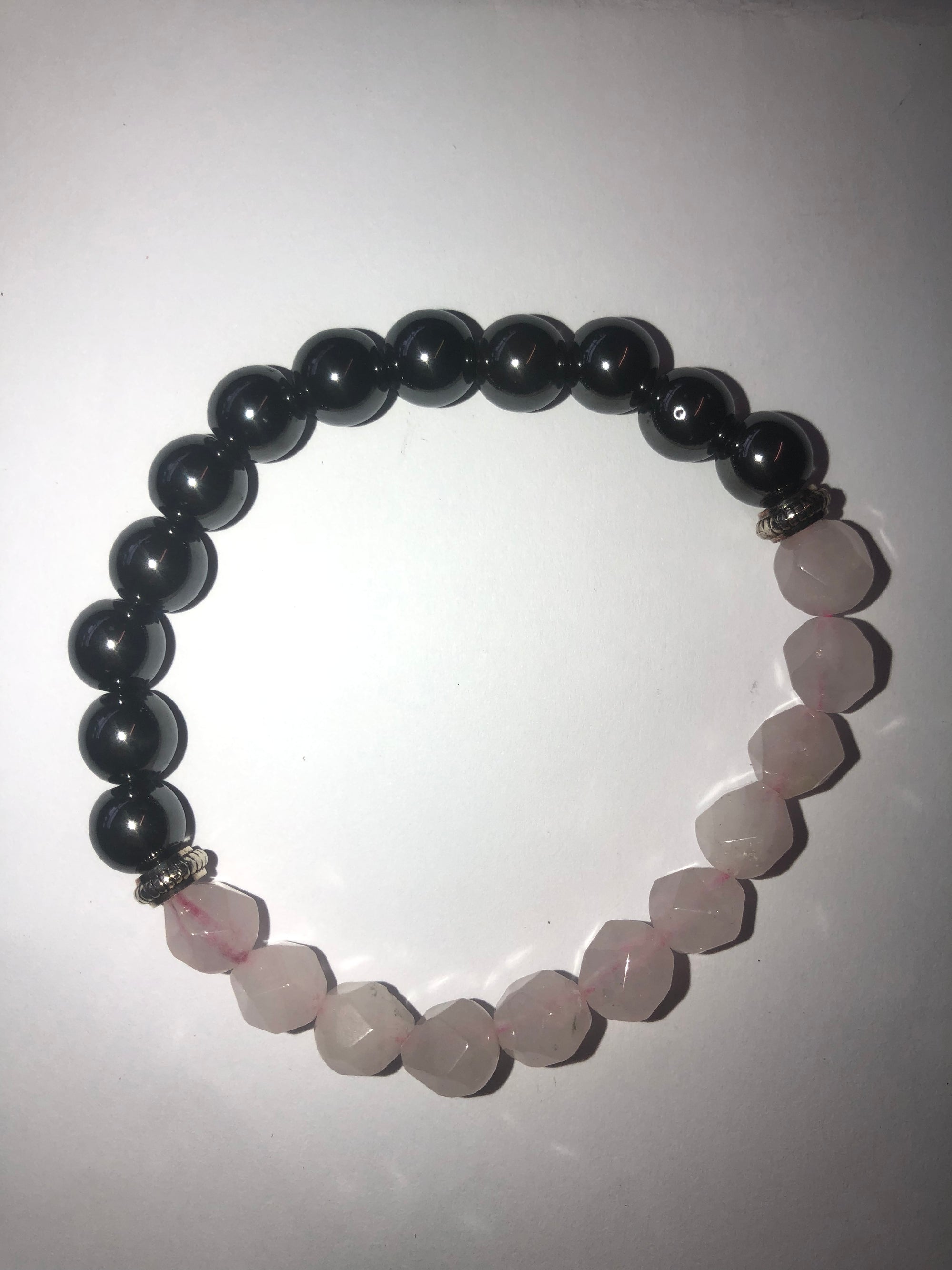 Magnetic rose Quartz bracelet