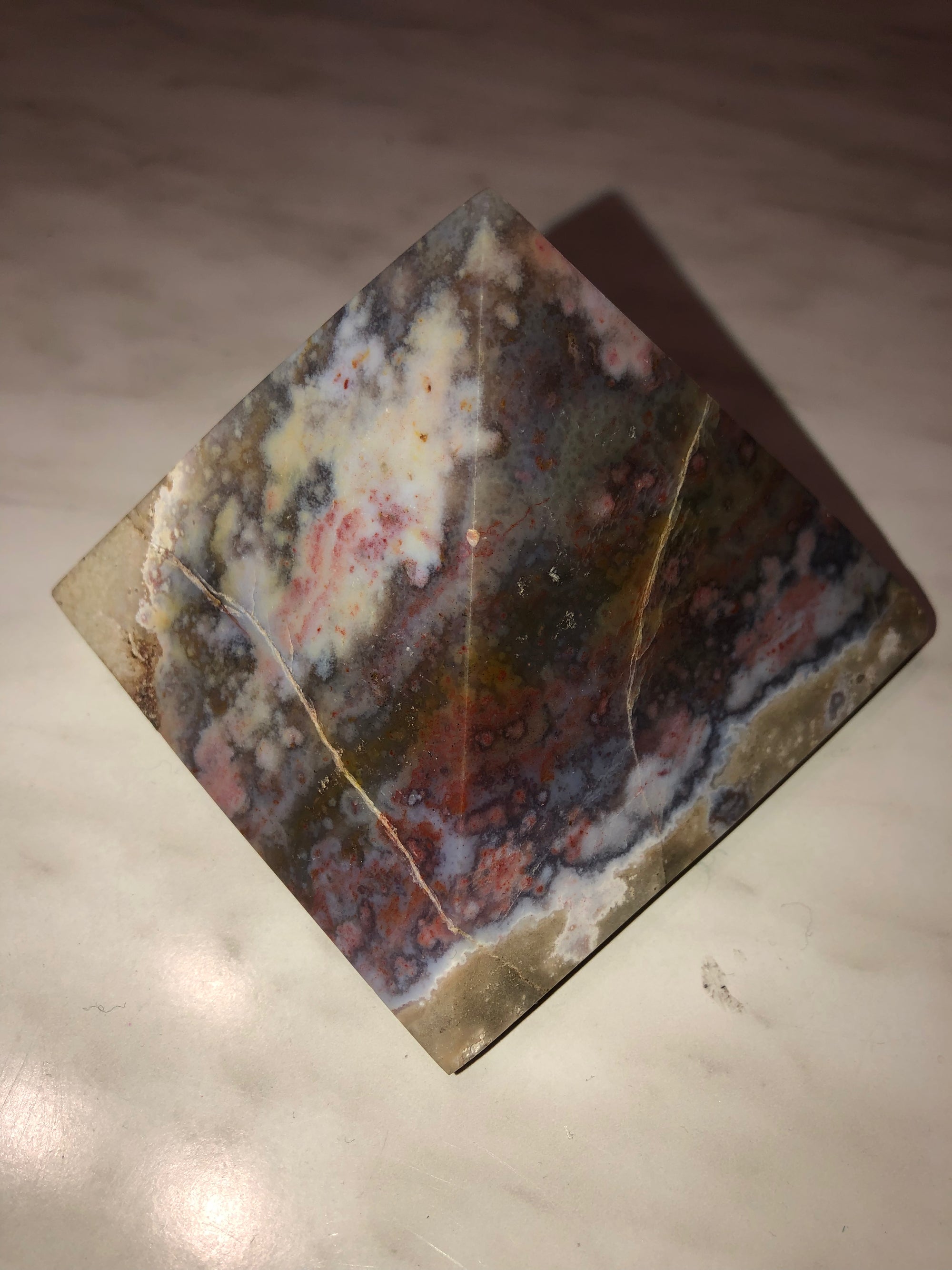 Ocean Jasper pyramid