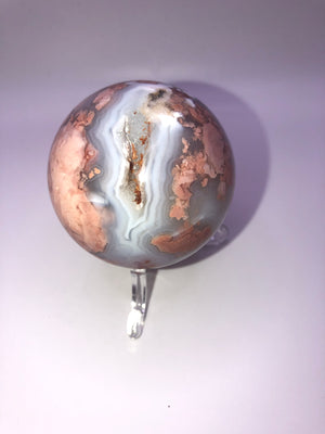 Pink Mexican agate Sphere