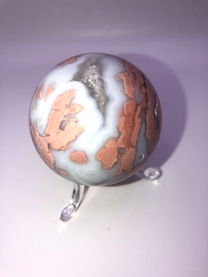 Pink Mexican agate Sphere