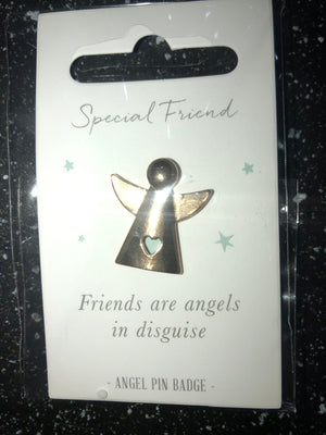 Little angels sentiment pin badge