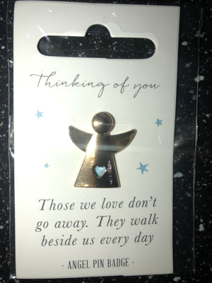 Little angels sentiment pin badge