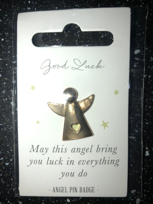 Little angels sentiment pin badge